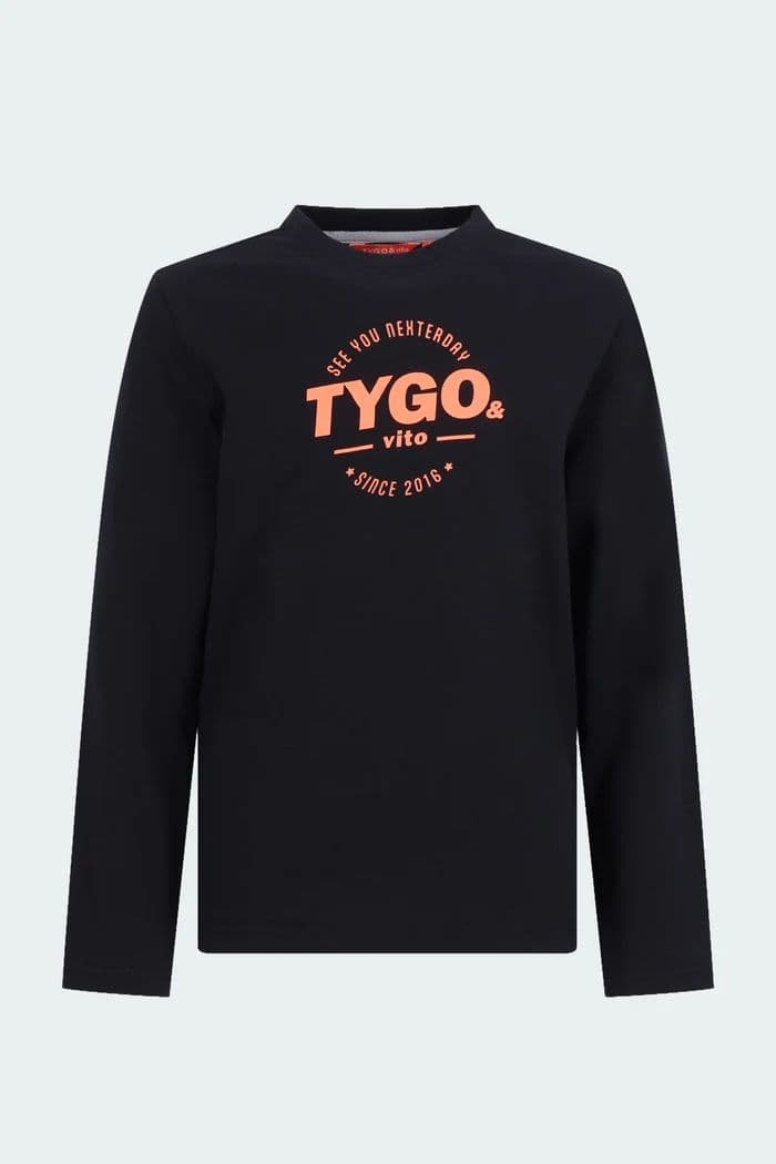 T-Shirt manches longues noir - TYGO & VITO