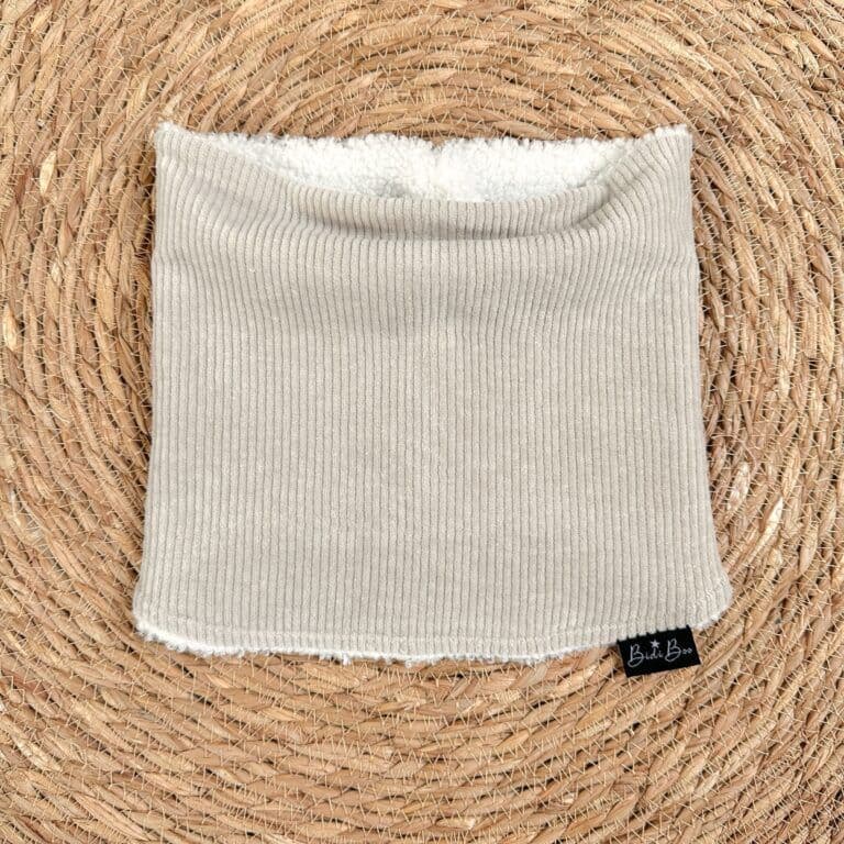 Snood hiver, Rib beige - BIDIBOO